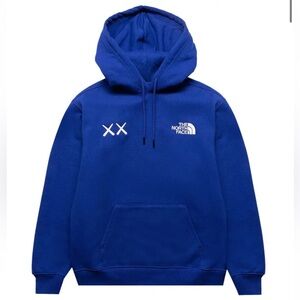 KAWS x The North Face Bolt Blue Hoodie Medium NWT Authentic Streetwear